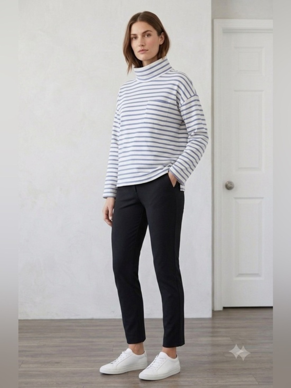 Vineyard Vines Women’s X Small Martha’s Vineyard Blue Stripe Crop Sweater Top XS